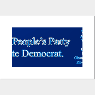 The People's Party - Vote Democrat - Policies Posters and Art
